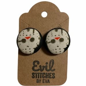 Handmade Fabric Earrings Horror Movie